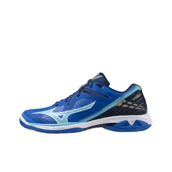 Mizuno WAVE CLAW 3 Anti Slip Wear Resistant Low Top Badminton Shoes Unisex Blue