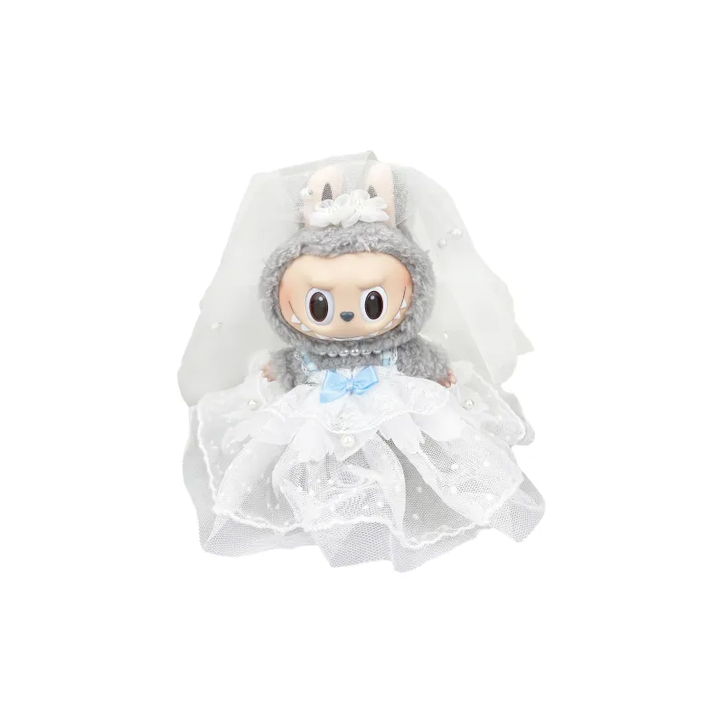 [Modified Doll] POP MART Labubu THE MONSTERS Heartbeat Macaron Collection Dream Wedding, Cute Hang Tag Box 17cm-25