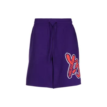 Y 3 Logo print Track Shorts