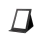 QJZ-0002-B[Elegant Black]Leather Foldable Makeup Mirror