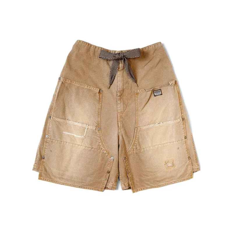 Kapital Ripped detailing Bermuda Shorts-0