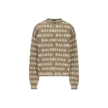 Balenciaga FW23 Sweater Regular Fit Men's Brown