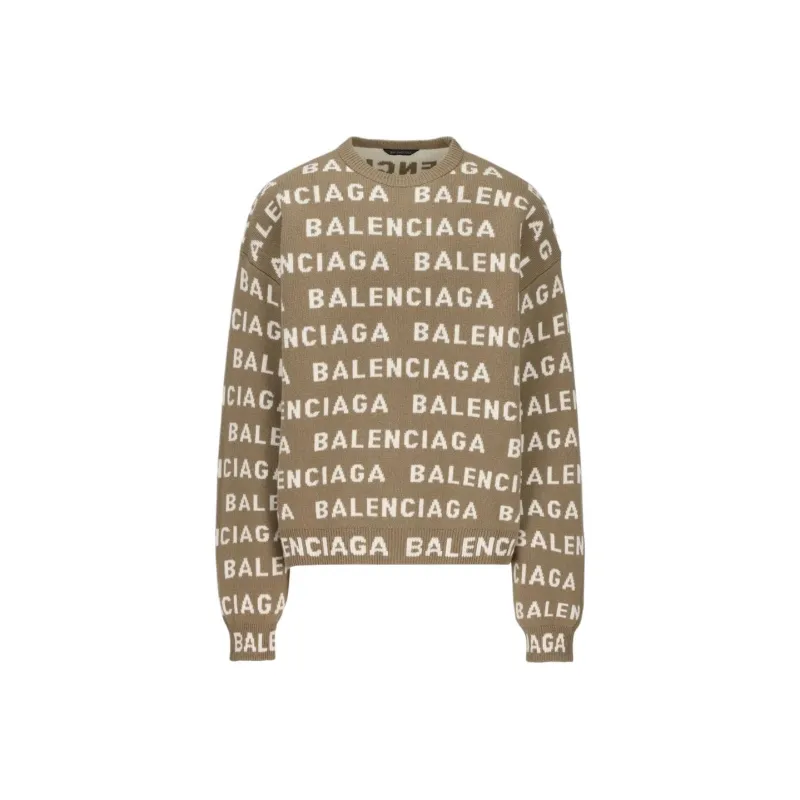 Balenciaga FW23 Sweater Regular Fit Men's Brown-0