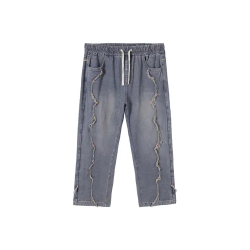 N-MAX Jeans Men Blue Vintage Denim Blue