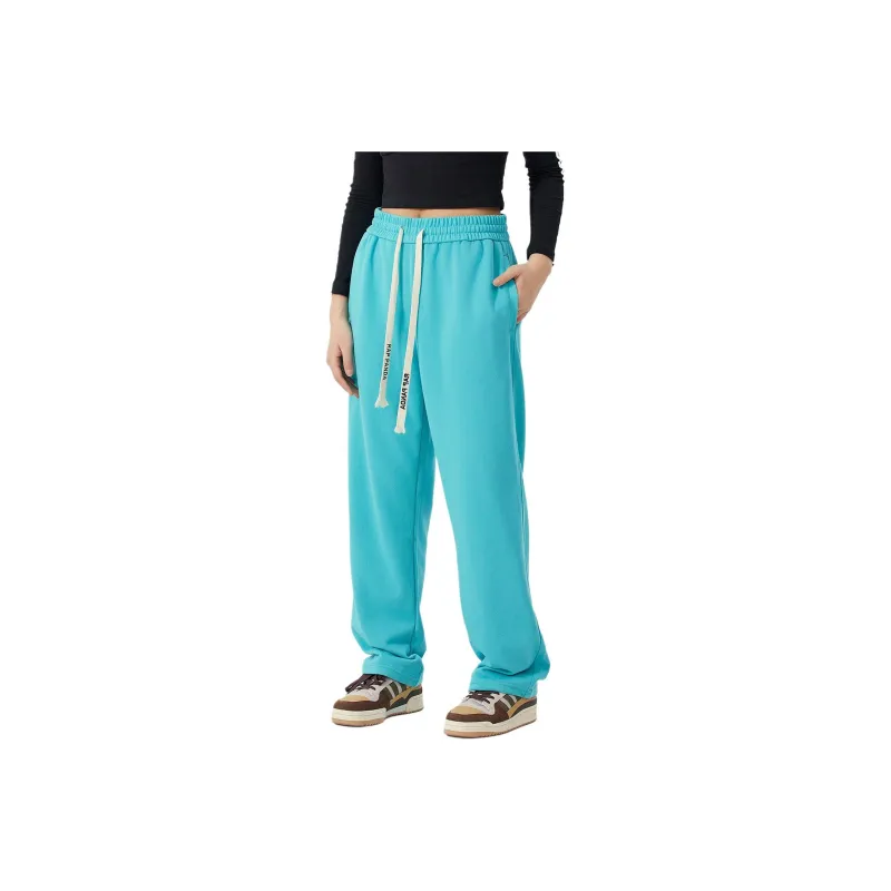 RAP PANDA Casual Pants Unisex Lake Blue-0