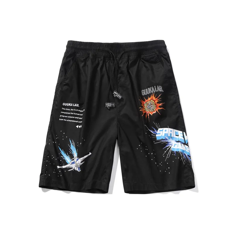 Guuka Casual Shorts Men Black-0