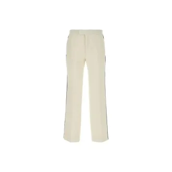 GUCCI Retro Logo Patch Straight Hem Trousers