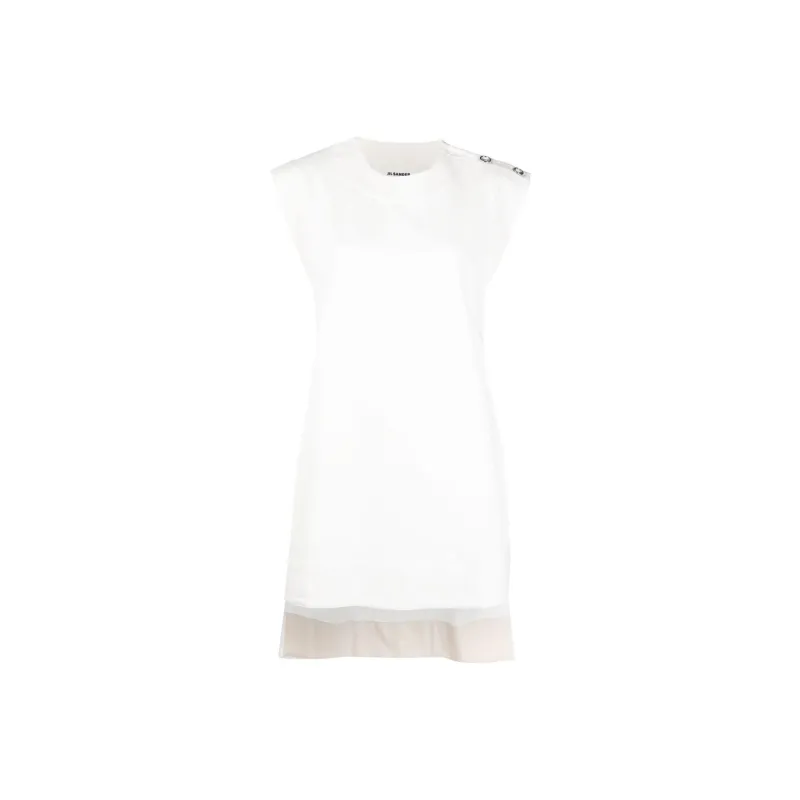 JIL SANDER High-low Longline T-shirt-0