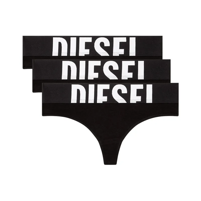 DIESEL Ufst Stars Logo Waistband Three Pack Briefs-0
