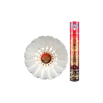 RSL D5 Goose Feather Shuttlecock 12 Pack Goose Feather Competition Training Shuttlecocks