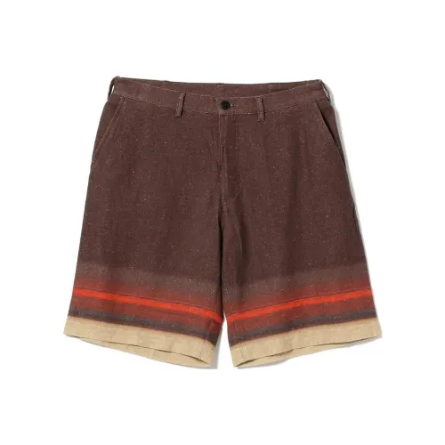 Beams Casual Shorts Men Brown Red