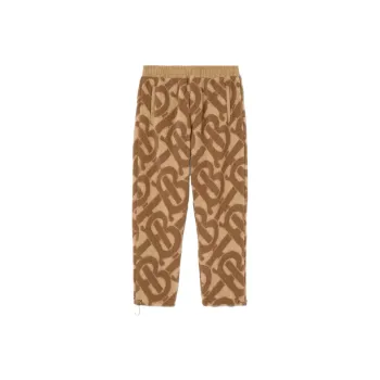 Burberry Tb Monogram Fleece Jacquard Trousers