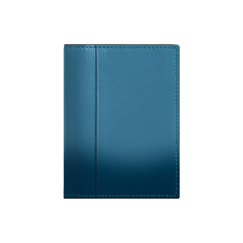 MONTBLANC Meisterstuck Full Grain Cow Leather Card Holder Men's Haze Blue-2