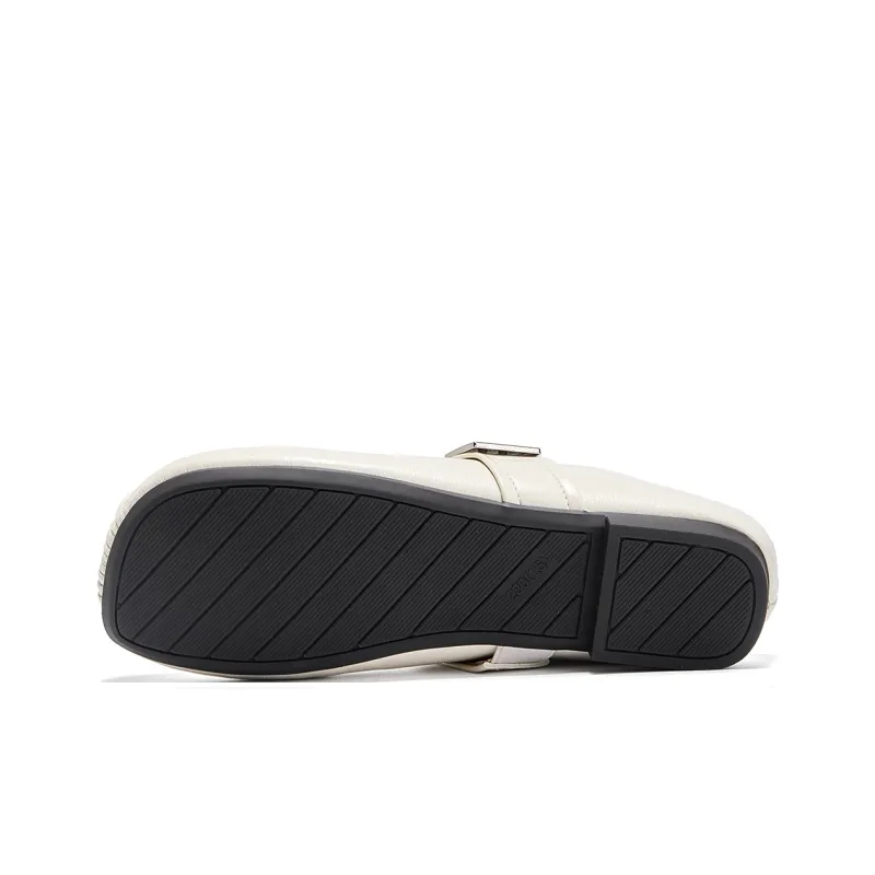 La Chapelle Antibacterial, Slip Resistant, Abrasion Resistant Closed Toe Slippers Women's Beige-3
