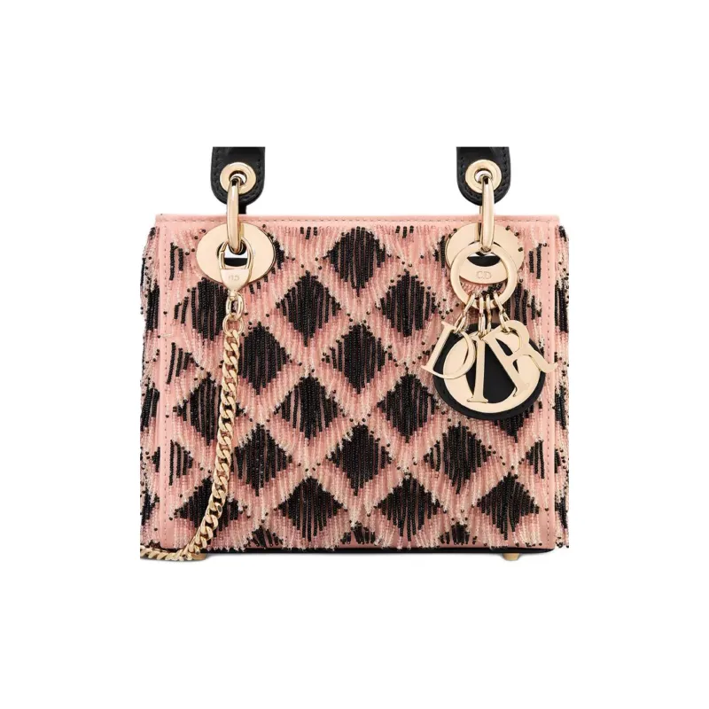 DIOR Lady Dior Cow Leather Lady Dior Bag, Shoulder Bag, Crossbody Bag, Handbag Mini Women's Black-5
