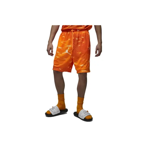 JORDAN Casual Shorts Men Orange