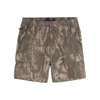 Hollister Cargo Shorts Men's Brown Camouflage