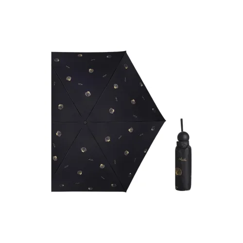 Heavenly Umbrella Five Fold Umbrella Vinyl Sun Protection Mini Pocket Portable Capsule UV Protection Sun Umbrella