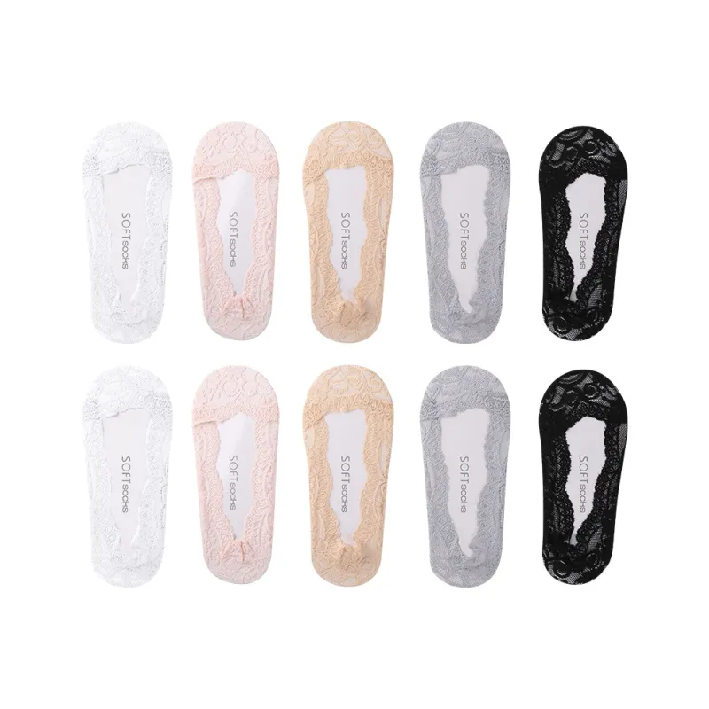 Lanza No Show Socks Women's 5 Pack-41
