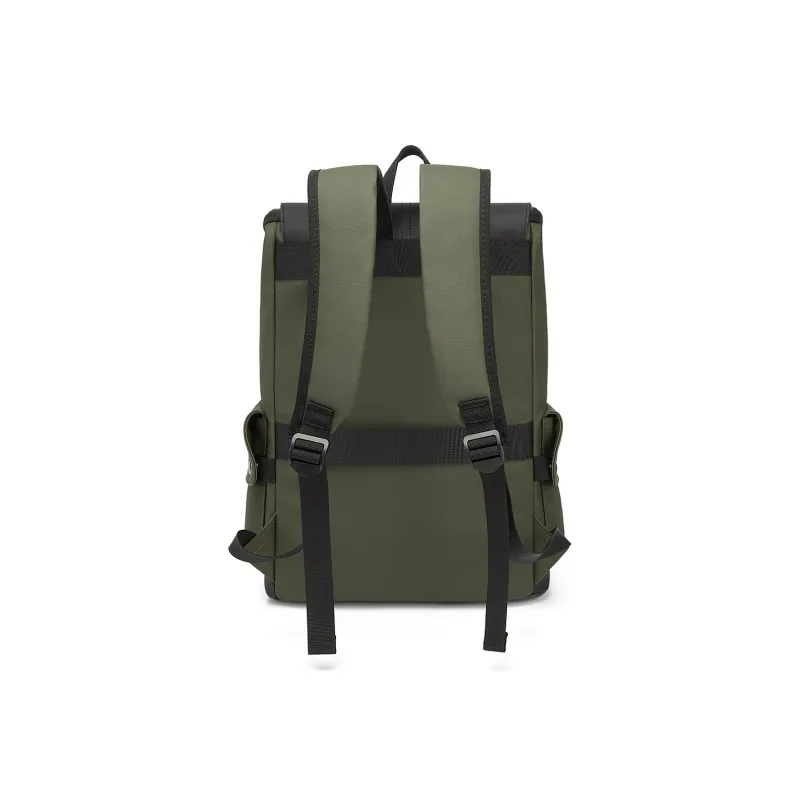 FAIRWHALE Fabric Backpack Laptop Bag Tubas Unisex Black/Medium Gray/Charcoal Black/Army Green-13