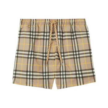Burberry Check Print Drawcord Swim Shorts