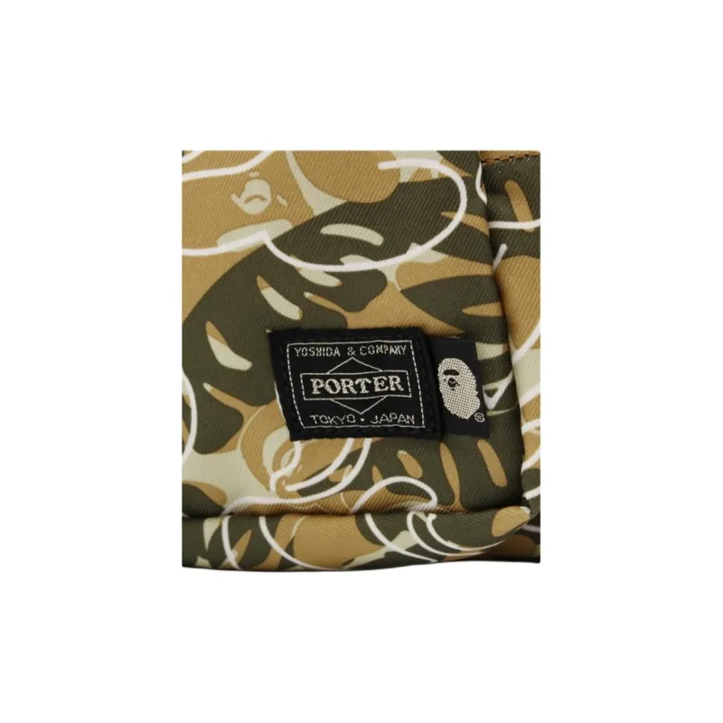 A BATHING APE PORTER Collaboration Polyester Backpack Regular Men's Beige-4