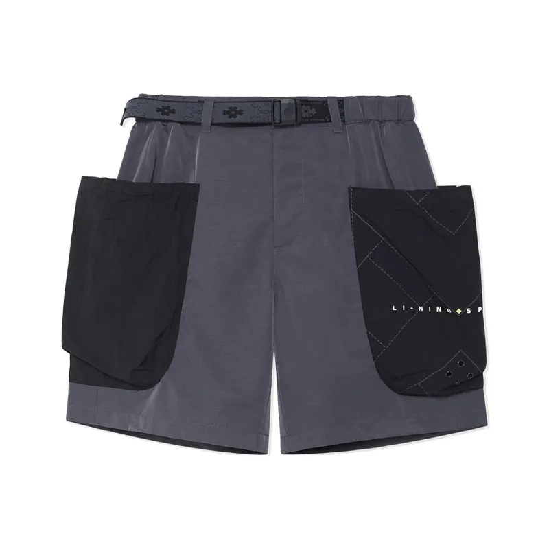 LiNing Casual Shorts Men's Earth Surface Gray-0