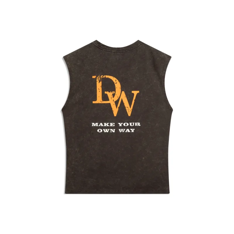 LiNing Tank Top Men's Dark Chocolate Umber Washed-1