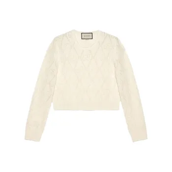 GUCCI Sweater Women's Ivory White