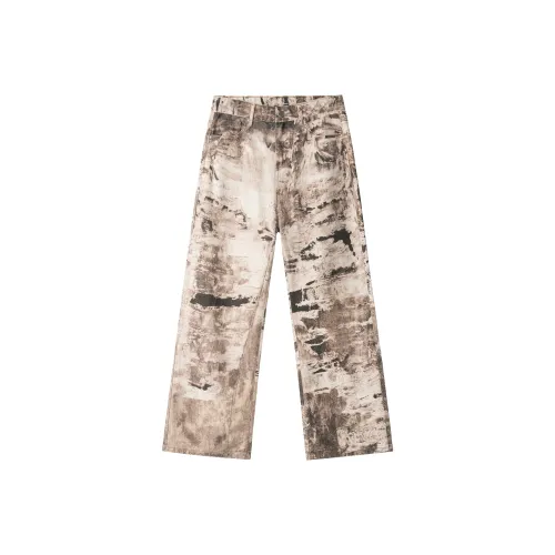 XINYINSU FW24 Jeans Unisex Desert Camouflage
