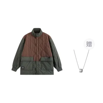 Kappa Puffer Jacket Unisex Green Comes With Necklace
