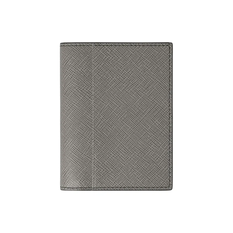 MONTBLANC Leather Wallet Mini Men's Medium Gray-2