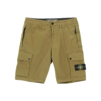 STONE ISLAND SS23 Casual Shorts Men's Olive Green
