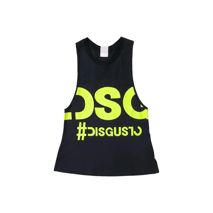 DSG DISGUSTO Tank Tops Women's Black Green-0