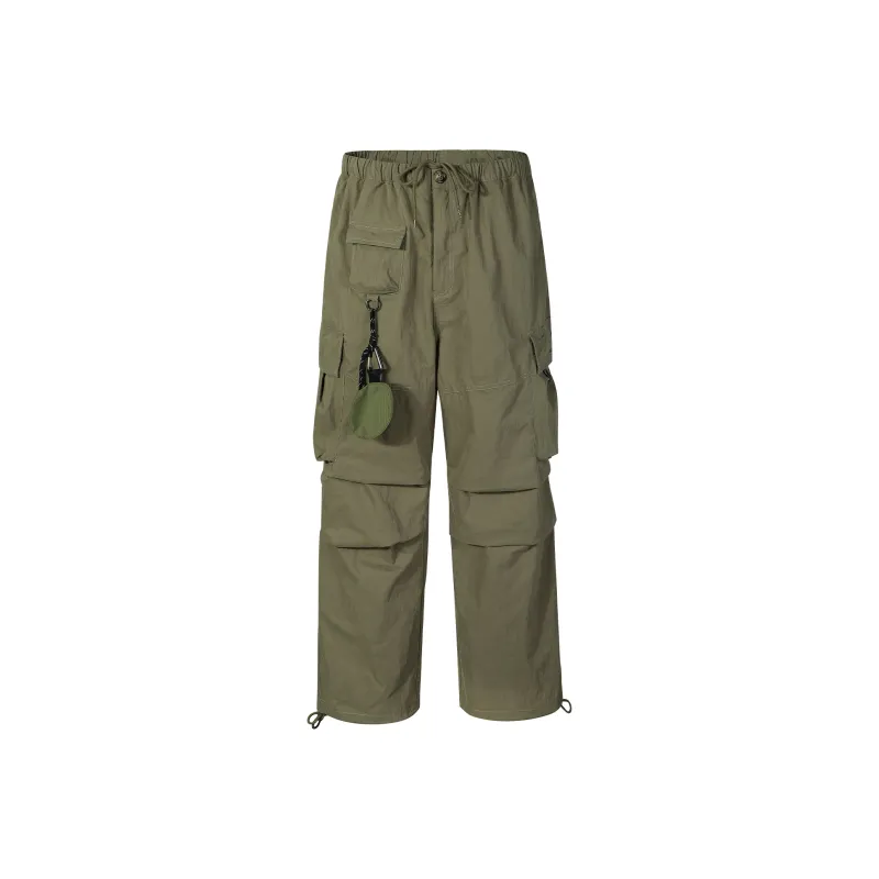 GUUKA TECH Casual Pants Unisex Light Brown-0