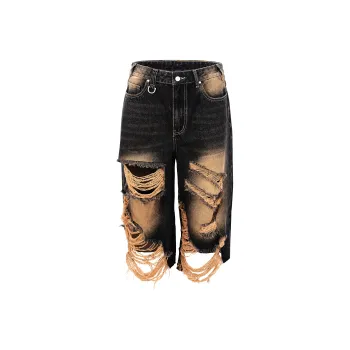 TERRA INCOGNITA Denim Shorts Unisex Black