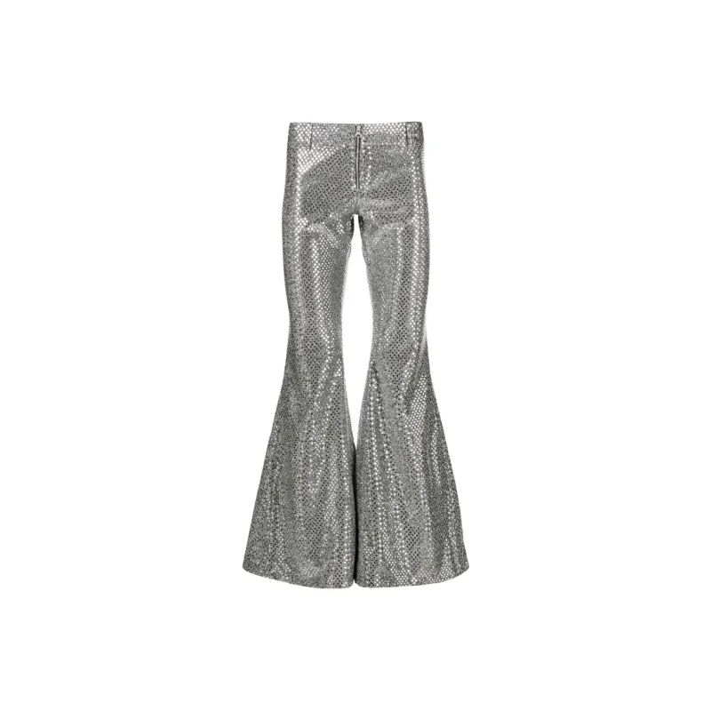 ERL Sequinned Flared Trousers-0