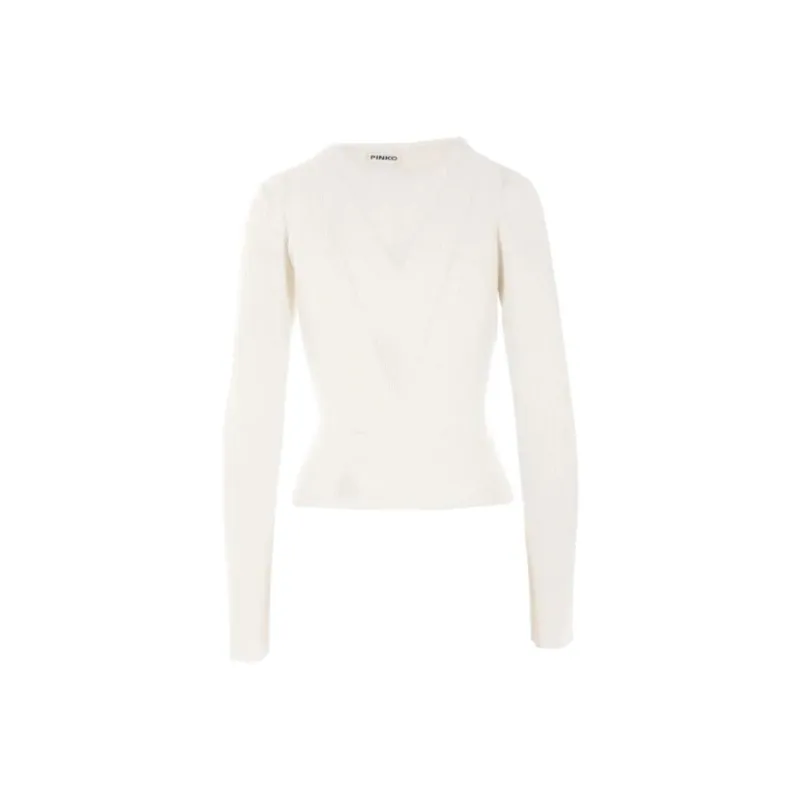 PINKO Round Neck Asymmetric Top-1