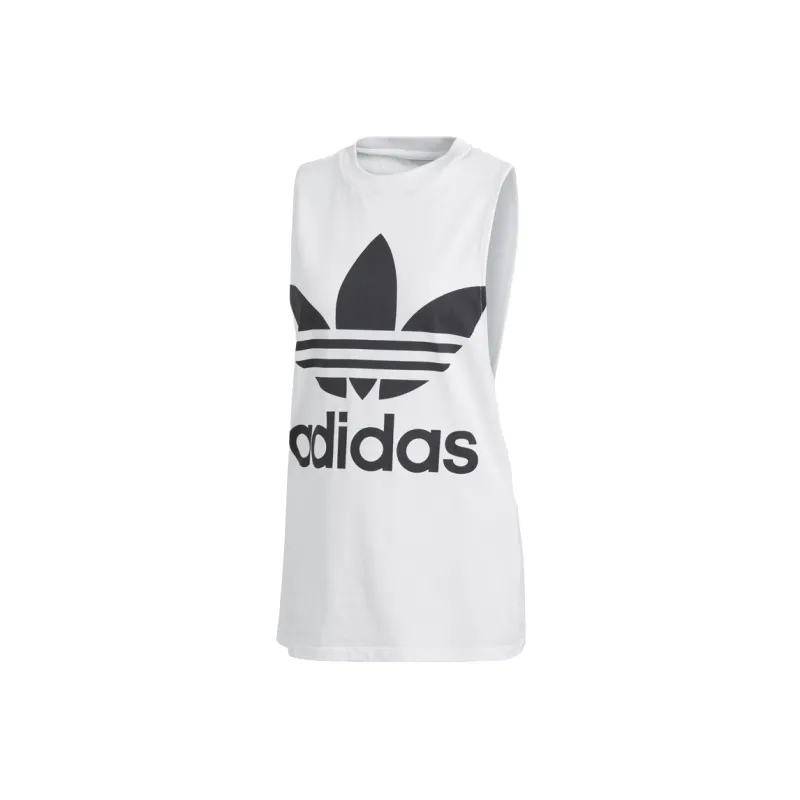 Adidas Originals Trefoil Tank Tops Women's White-0