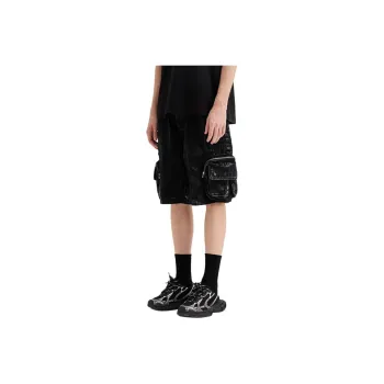 Organic Emotion Cargo Shorts Unisex Black