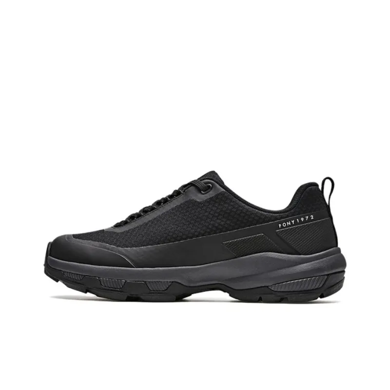 PONY Anti Slip Wear Resistant Low Top Casual Shoes Women's Black-0