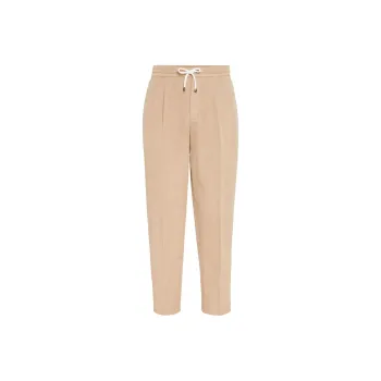 Brunello Cucinelli Mid Rise Tapered Leg Trousers