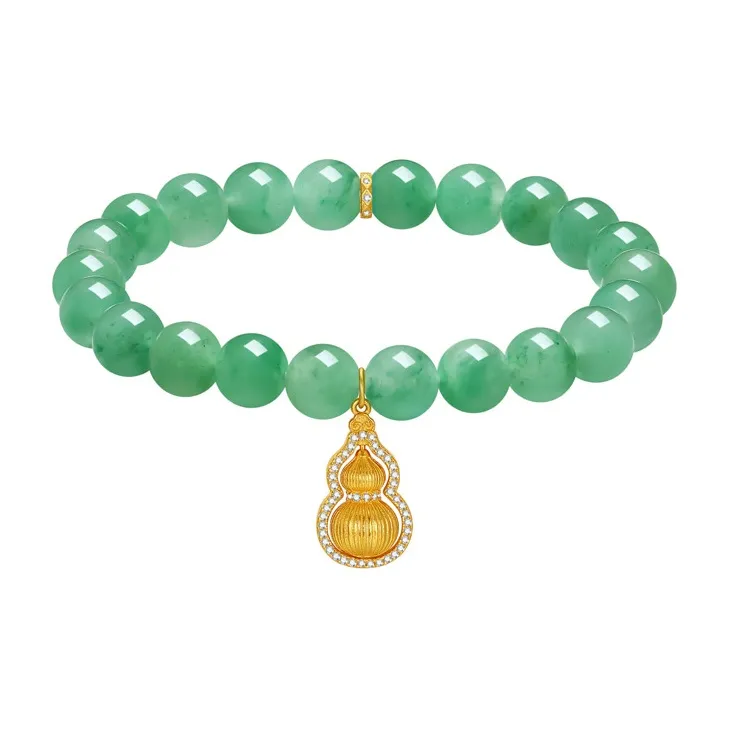 LIU GUI FU JEWELRY Natural African Emerald Bracelets Women's-1