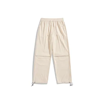 DEERWAY Casual Pants Unisex Black Red
