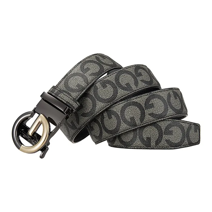 Lanza Top Grain Cow Leather Belts Men's Width 3.5CM-1