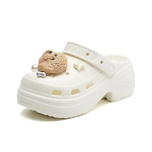 La Chapelle Clogs Women's White