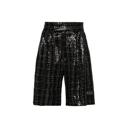 AMIRI Sequinned Bouclé Skater Shorts