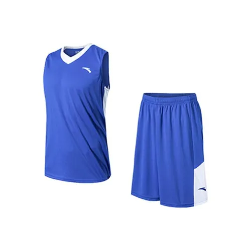 Anta Basketball Collection Basketball Suit Men's Blue Velvet