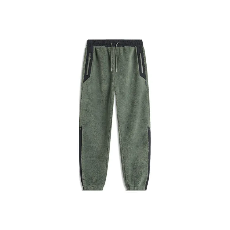 LiNing CF Tracing Casual Pants Unisex Screw Smoke Green-0