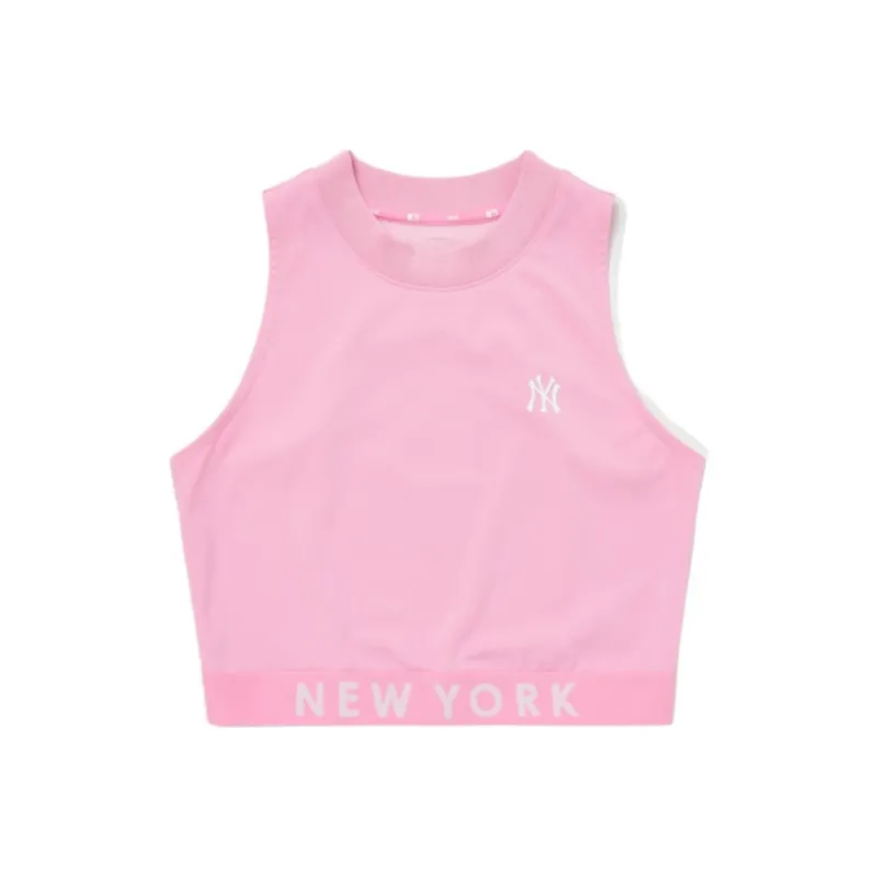 MLB New York Yankees Tank Tops Women's Pink-0